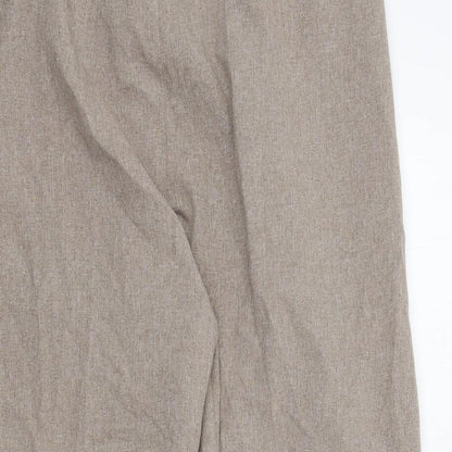 Womens UK Size 24 in Preworn Regular Fit  Brown Trousers