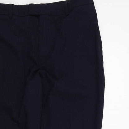 Womens UK Size 16 M&S Regular Fit  Blue Trousers