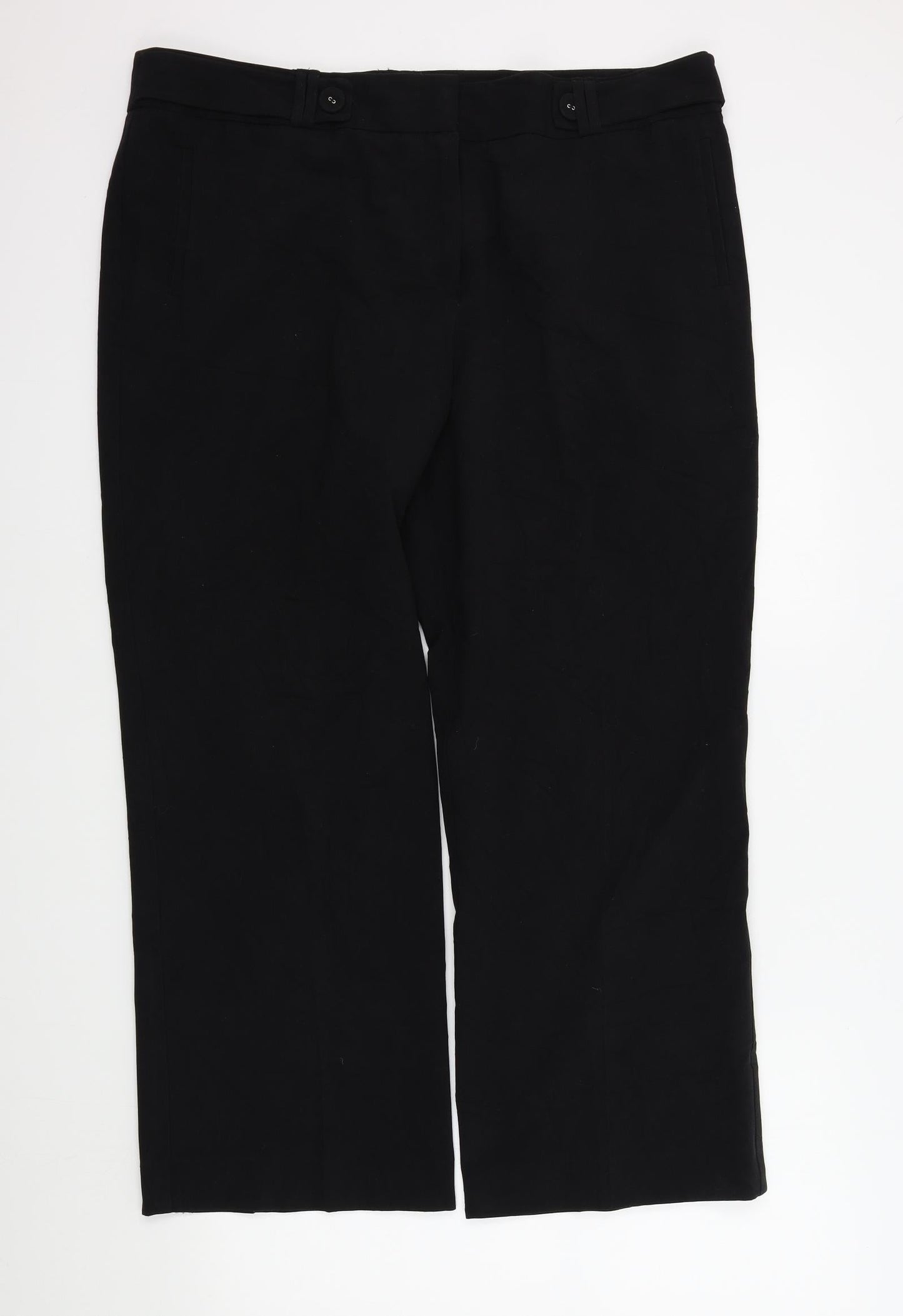 Womens UK Size 20 in preview Regular Fit  Black Trousers
