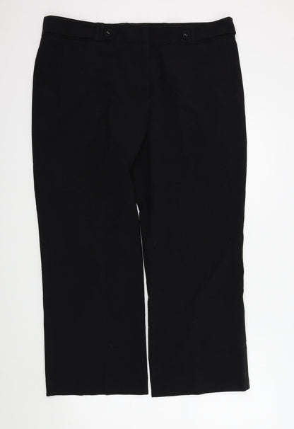 Womens UK Size 20 in preview Regular Fit  Black Trousers