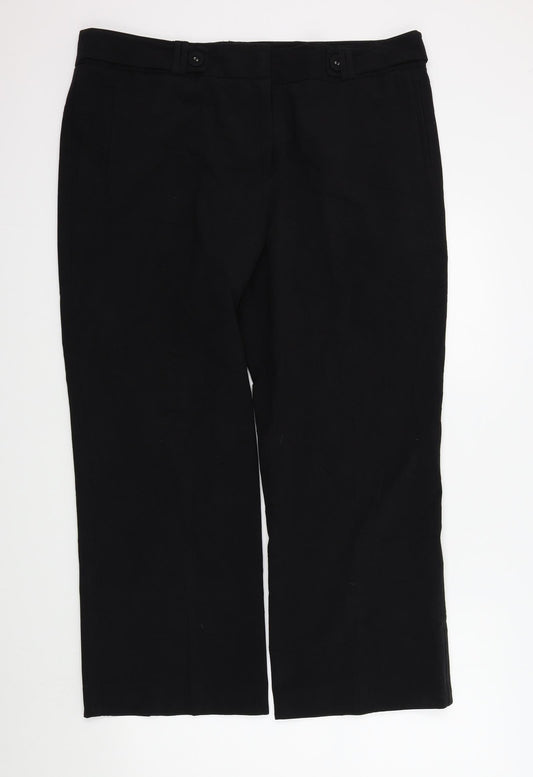 Womens UK Size 20 in preview Regular Fit  Black Trousers