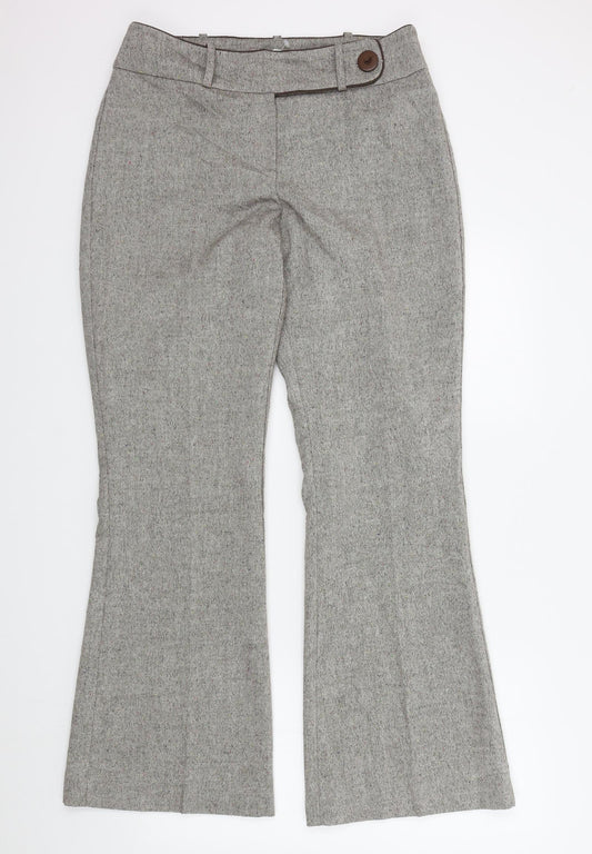 Womens UK Size 14 Littlewoods Regular Fit  Brown Trousers