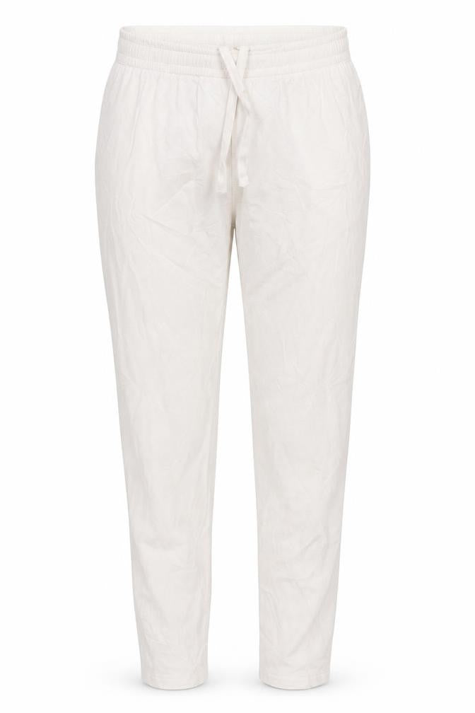 max Womens White Solid  Top Pyjama Pants Size S