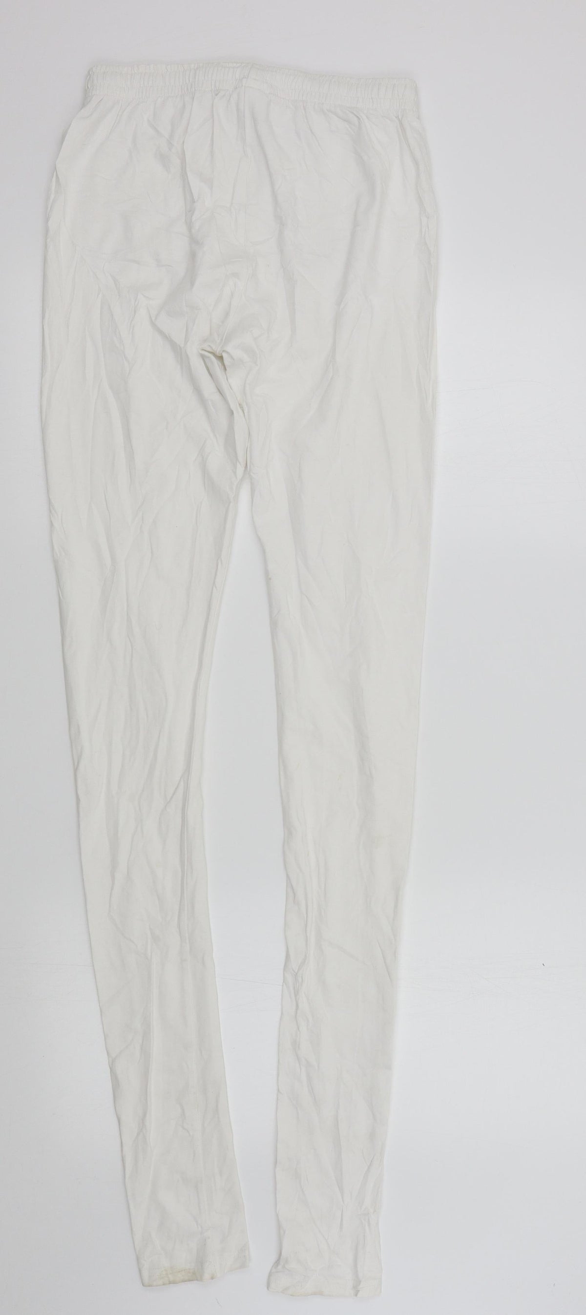 max Womens White Solid  Top Pyjama Pants Size S
