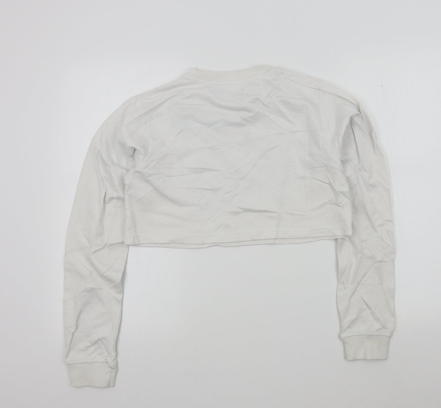 Womens UK Size 10 PRETTYLITTLETHING White Pullover Jumper