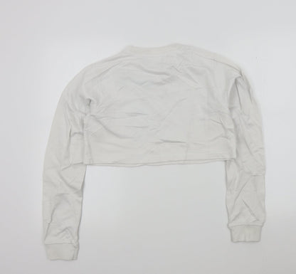 Womens UK Size 10 PRETTYLITTLETHING White Pullover Jumper