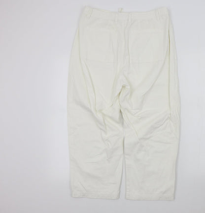 fashion plus Womens White   Trousers  Size 16 L23 in