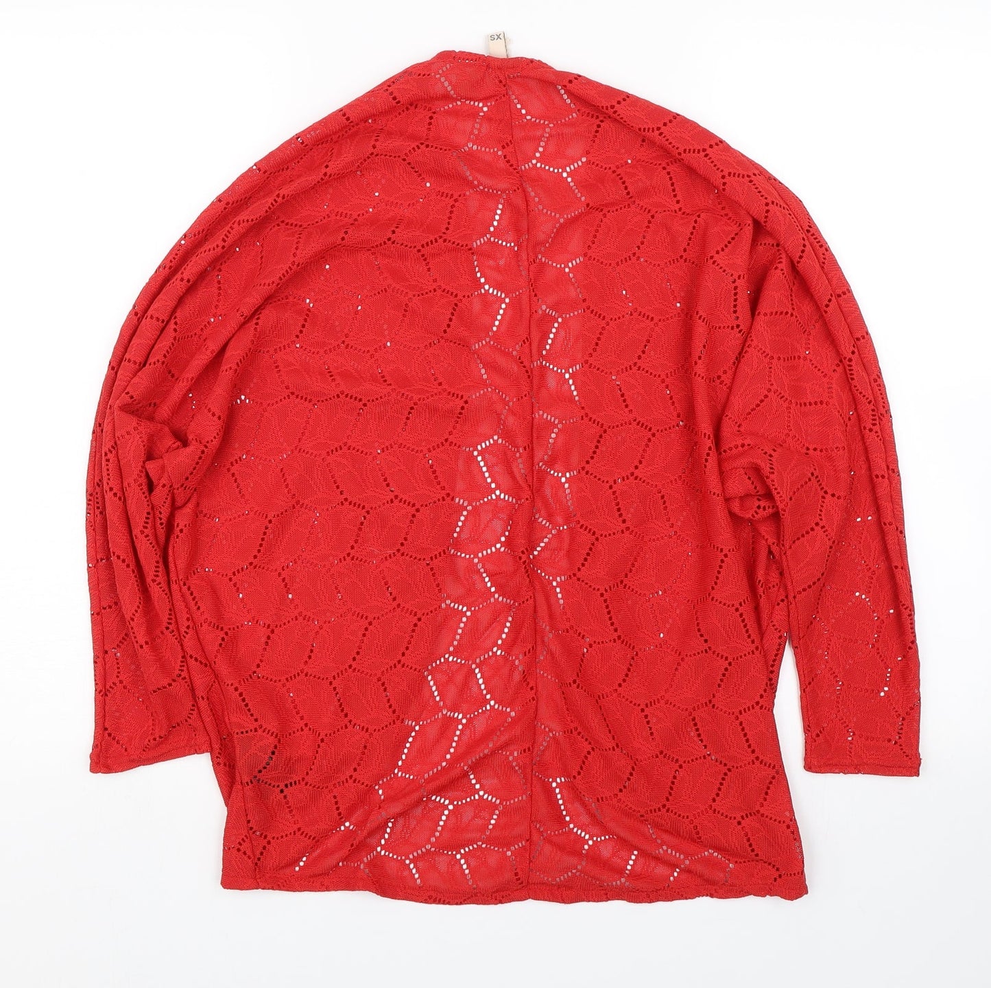 Womens UK Size XS H&M Red Cardigan Jumper