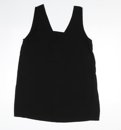 Womens UK Size 12 Missguided Black Basic Tank