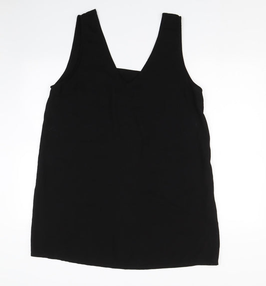Womens UK Size 12 Missguided Black Basic Tank
