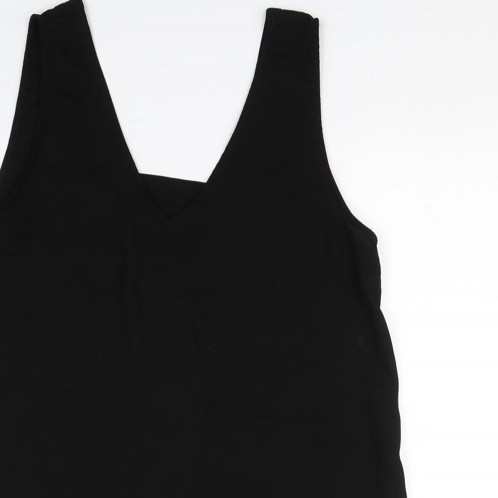 Womens UK Size 12 Missguided Black Basic Tank
