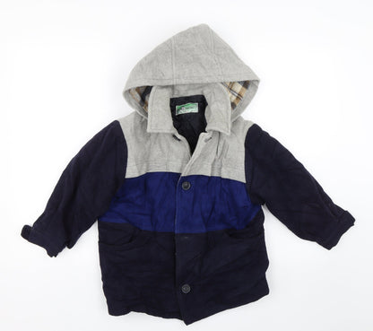 Linea Boys Grey   Trench Coat Coat Size 7-8 Years