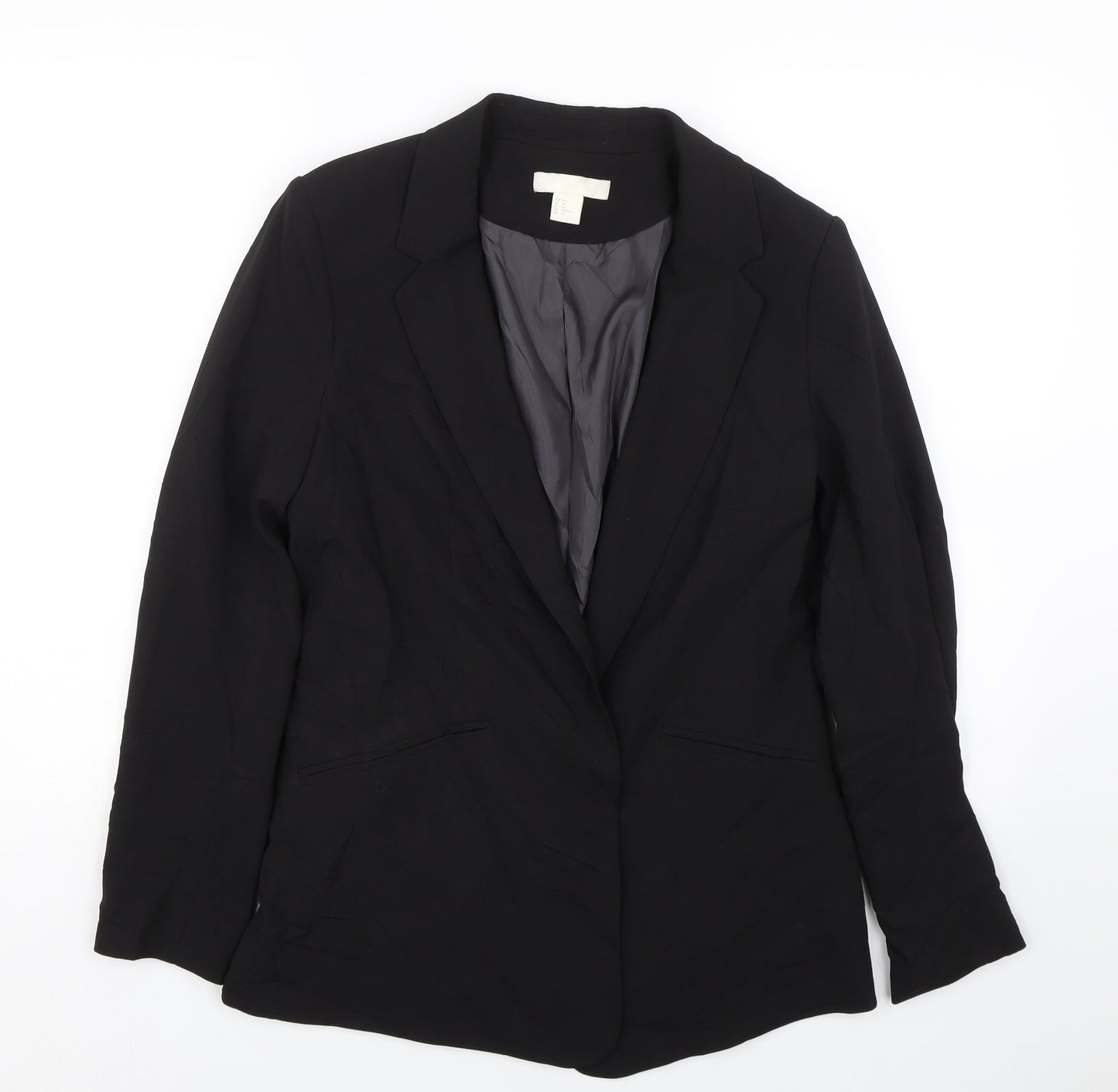 H&M Womens Black   Jacket Suit Size 12