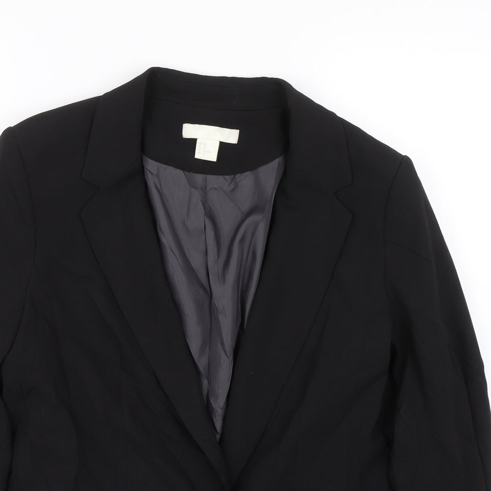 H&M Womens Black   Jacket Suit Size 12