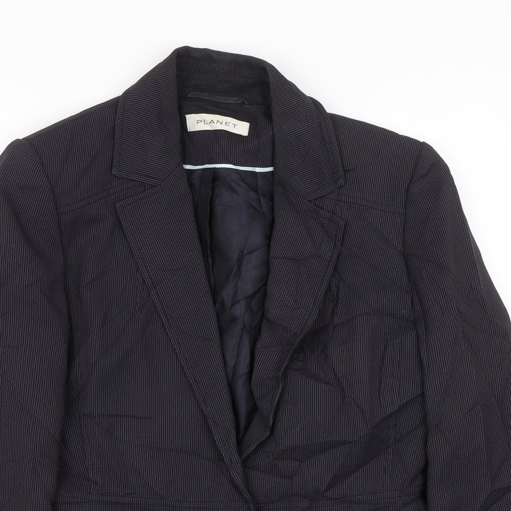 Womens UK Size 10 Planet Regular Black Suit Jacket