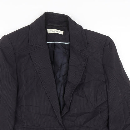 Womens UK Size 10 Planet Regular Black Suit Jacket