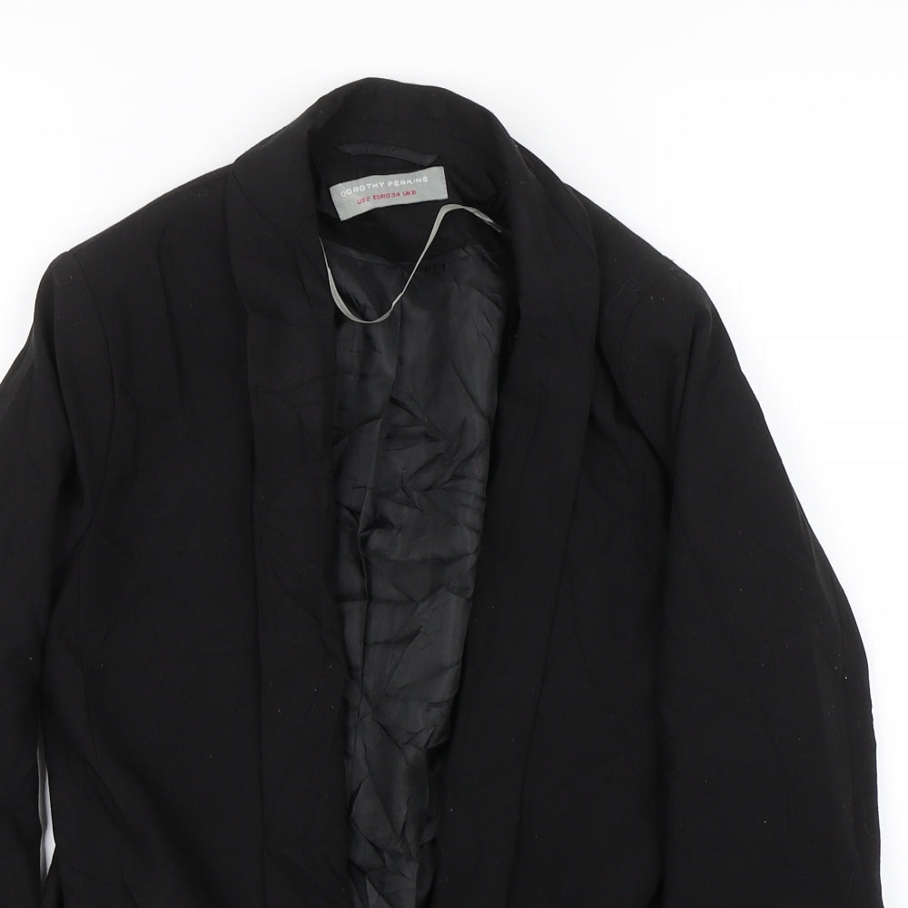 Dorothy Perkins Womens Black   Jacket Suit Size 6