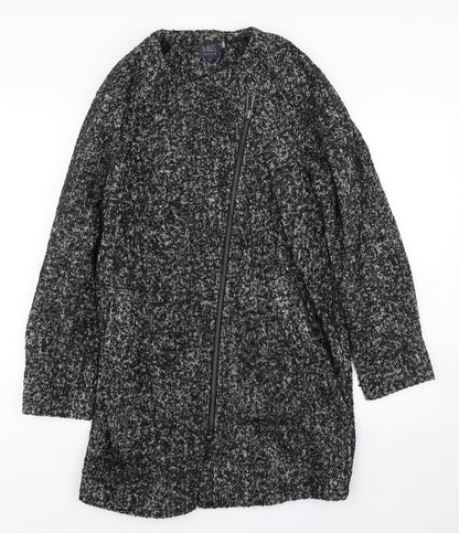Womens UK Size 8 M&S Black Overcoat