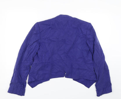 M&S Womens Blue   Jacket Suit Size 12