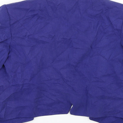 M&S Womens Blue   Jacket Suit Size 12