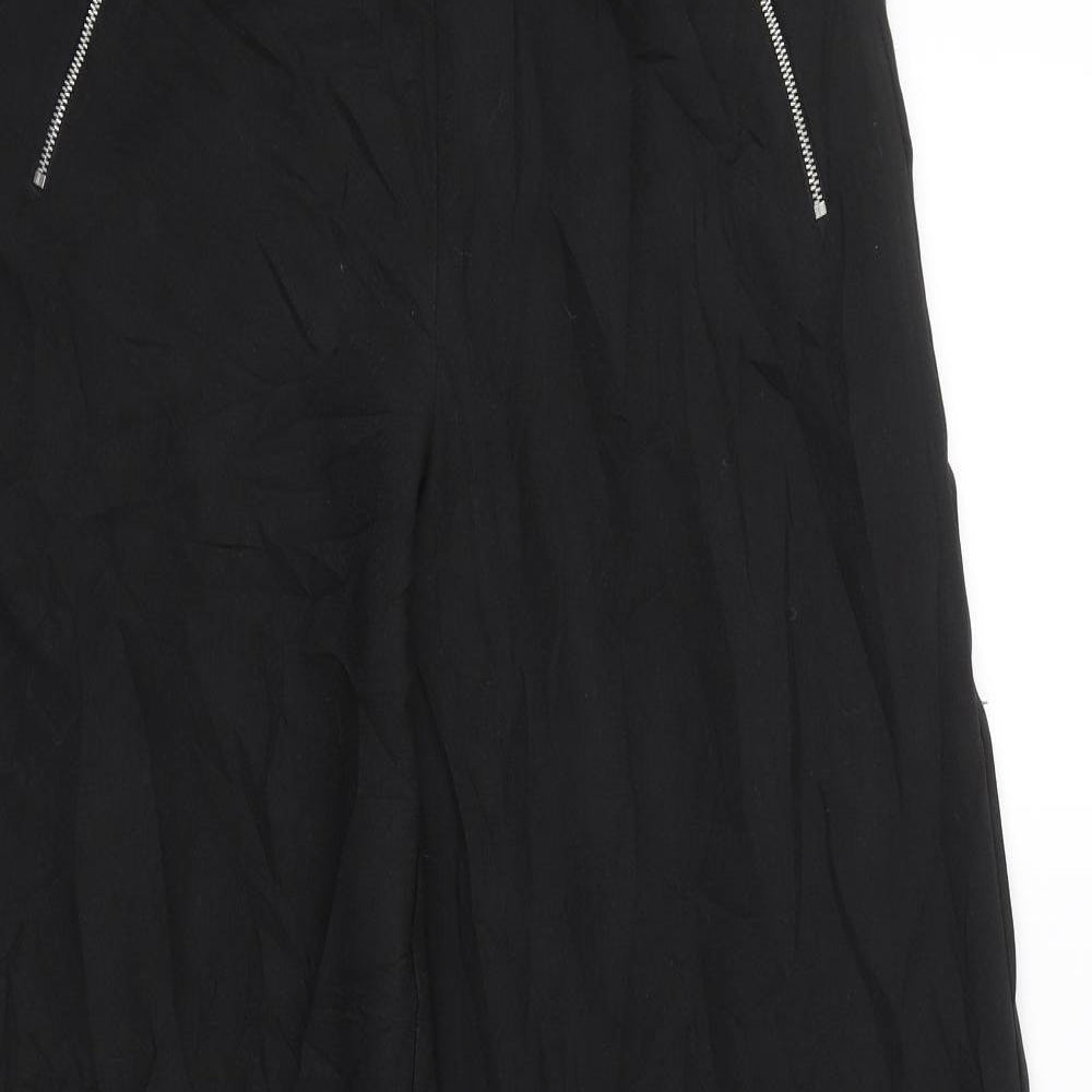 Womens UK Size 8 Missguided Regular Fit  Black Trousers