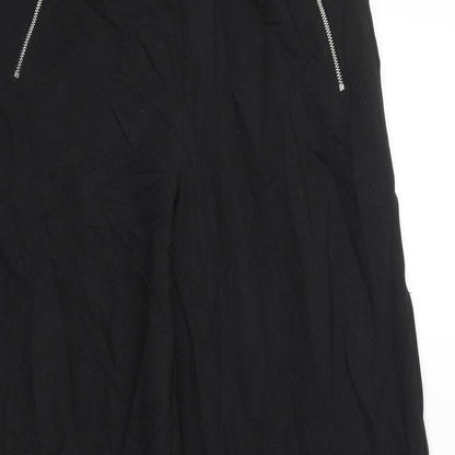 Womens UK Size 8 Missguided Regular Fit  Black Trousers
