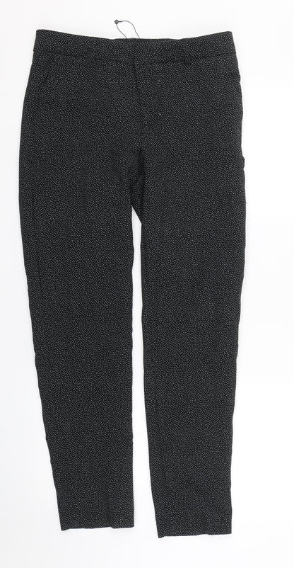 MNG Womens Black Polka Dot  Bloomer Trousers Size 6 L27 in