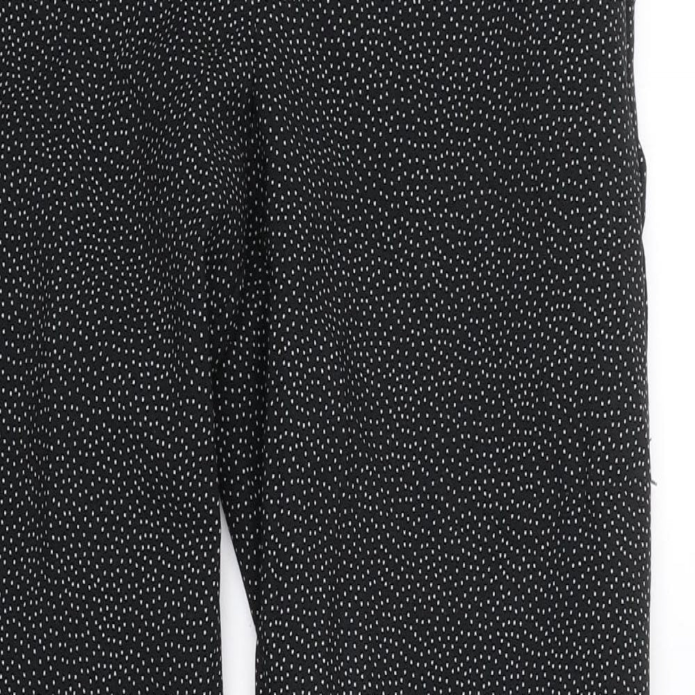 MNG Womens Black Polka Dot  Bloomer Trousers Size 6 L27 in