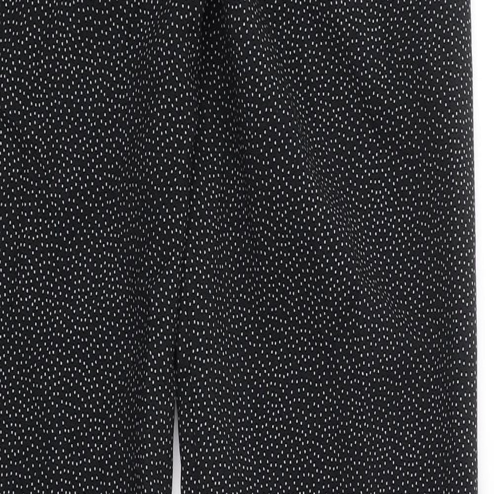 MNG Womens Black Polka Dot  Bloomer Trousers Size 6 L27 in