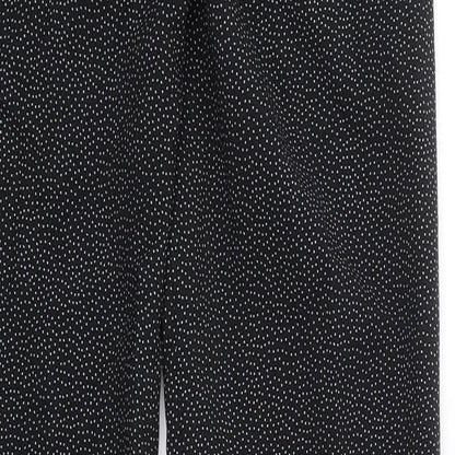 MNG Womens Black Polka Dot  Bloomer Trousers Size 6 L27 in