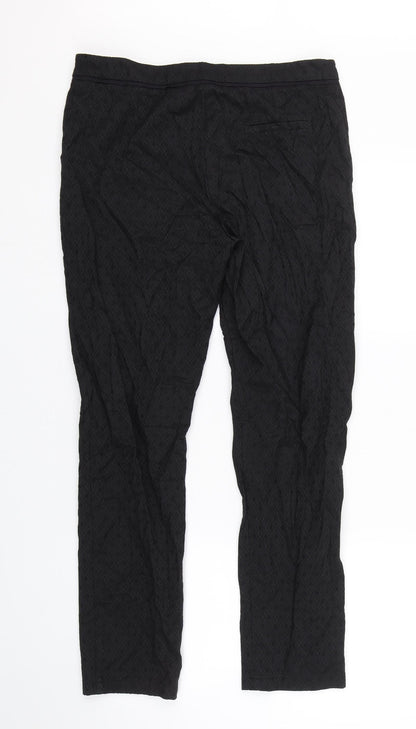 Jobis Womens Black Argyle/Diamond  Trousers  Size 12 L27 in