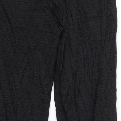 Jobis Womens Black Argyle/Diamond  Trousers  Size 12 L27 in