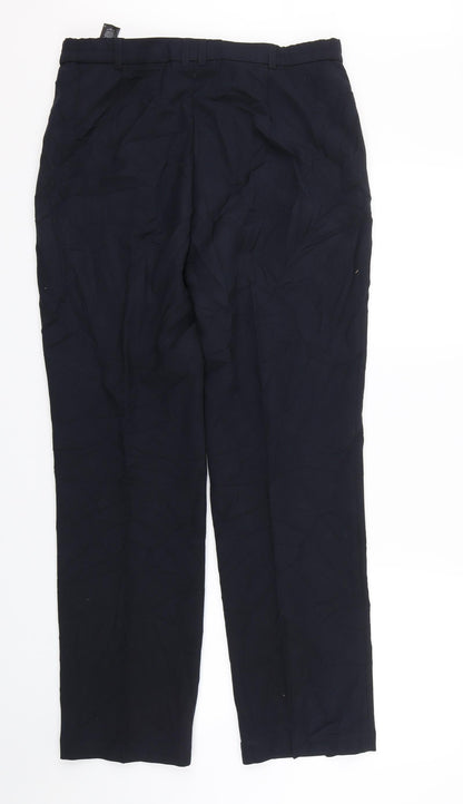 Womens UK Size 12 M&S Regular Fit  Black Trousers