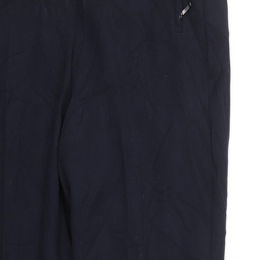 Womens UK Size 12 M&S Regular Fit  Black Trousers
