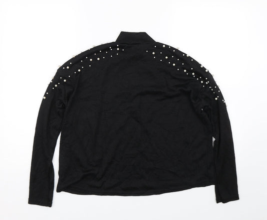 Womens UK Size S H&M Black Pullover Jumper