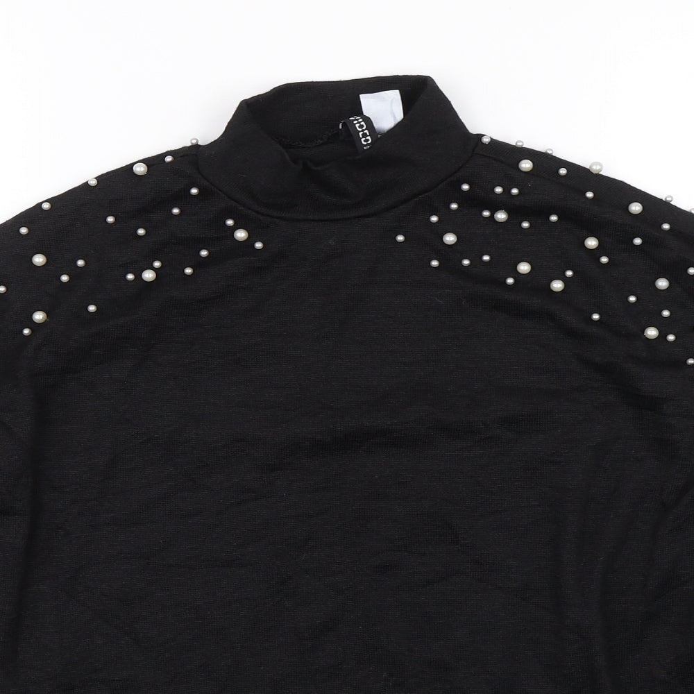 Womens UK Size S H&M Black Pullover Jumper