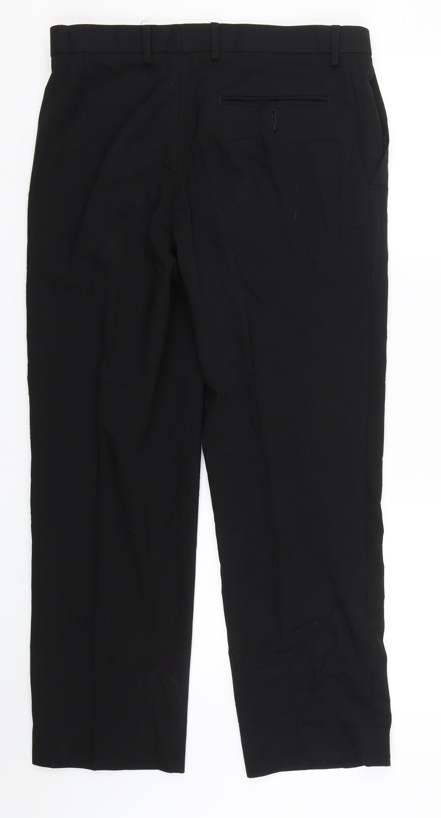 Womens UK Size 32 M&S Regular Fit  Black Trousers