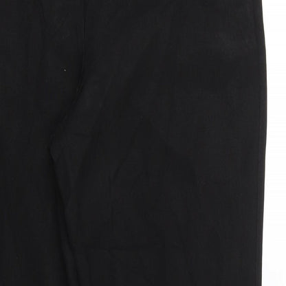 Womens UK Size 8 Peacocks Regular Fit  Black Trousers