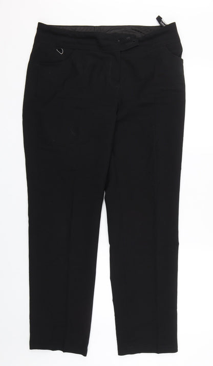 Collection Womens Black   Trousers  Size 14 L27 in