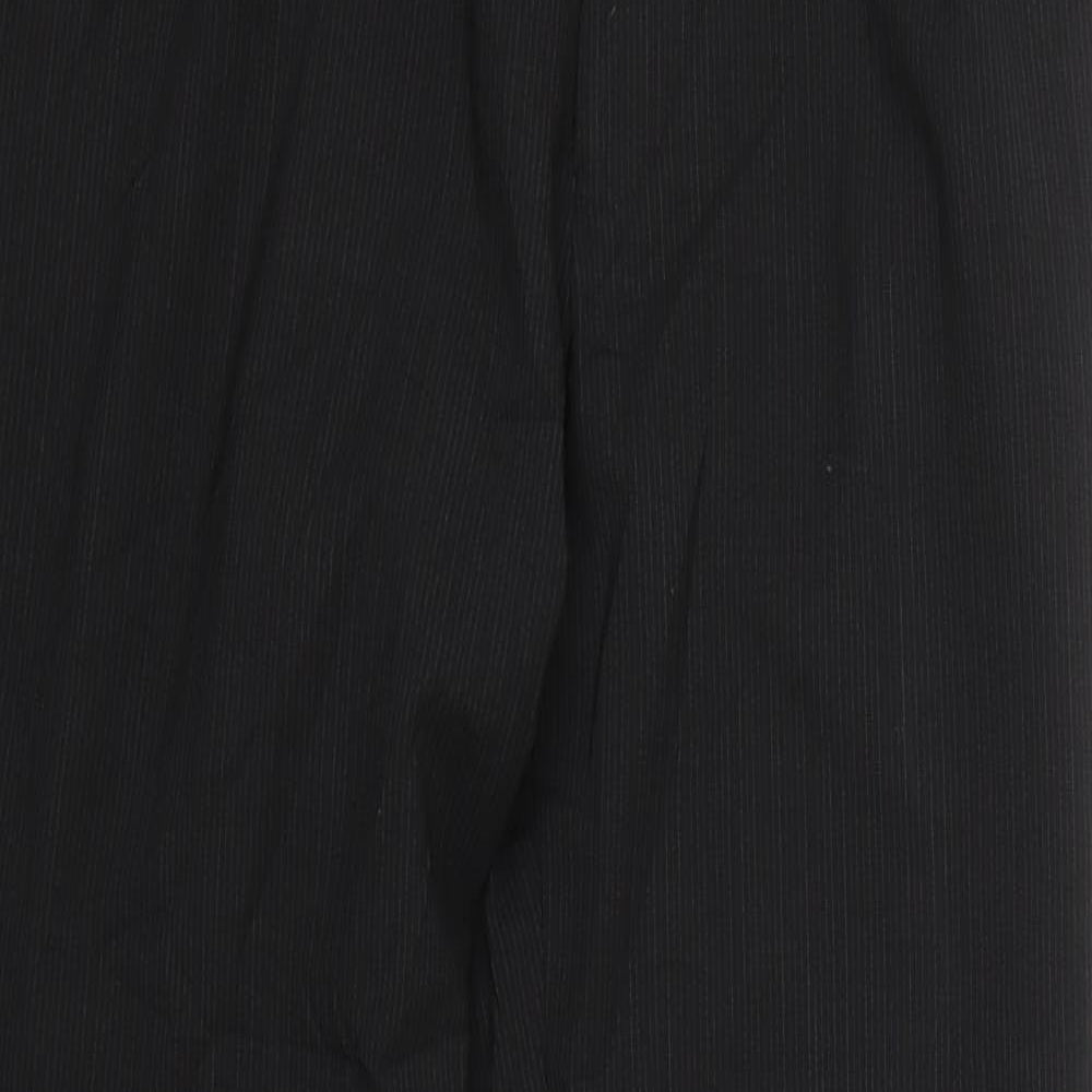 Womens UK Size 8 Preworn Regular Fit  Black Trousers