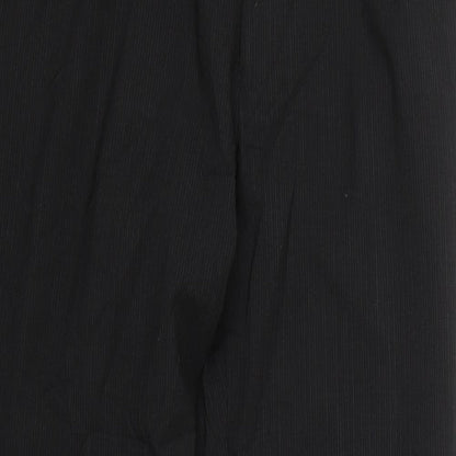 Womens UK Size 8 Preworn Regular Fit  Black Trousers