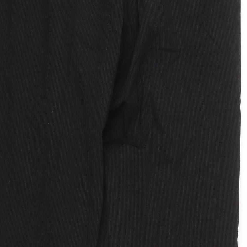 Womens UK Size 8 Preworn Regular Fit  Black Trousers