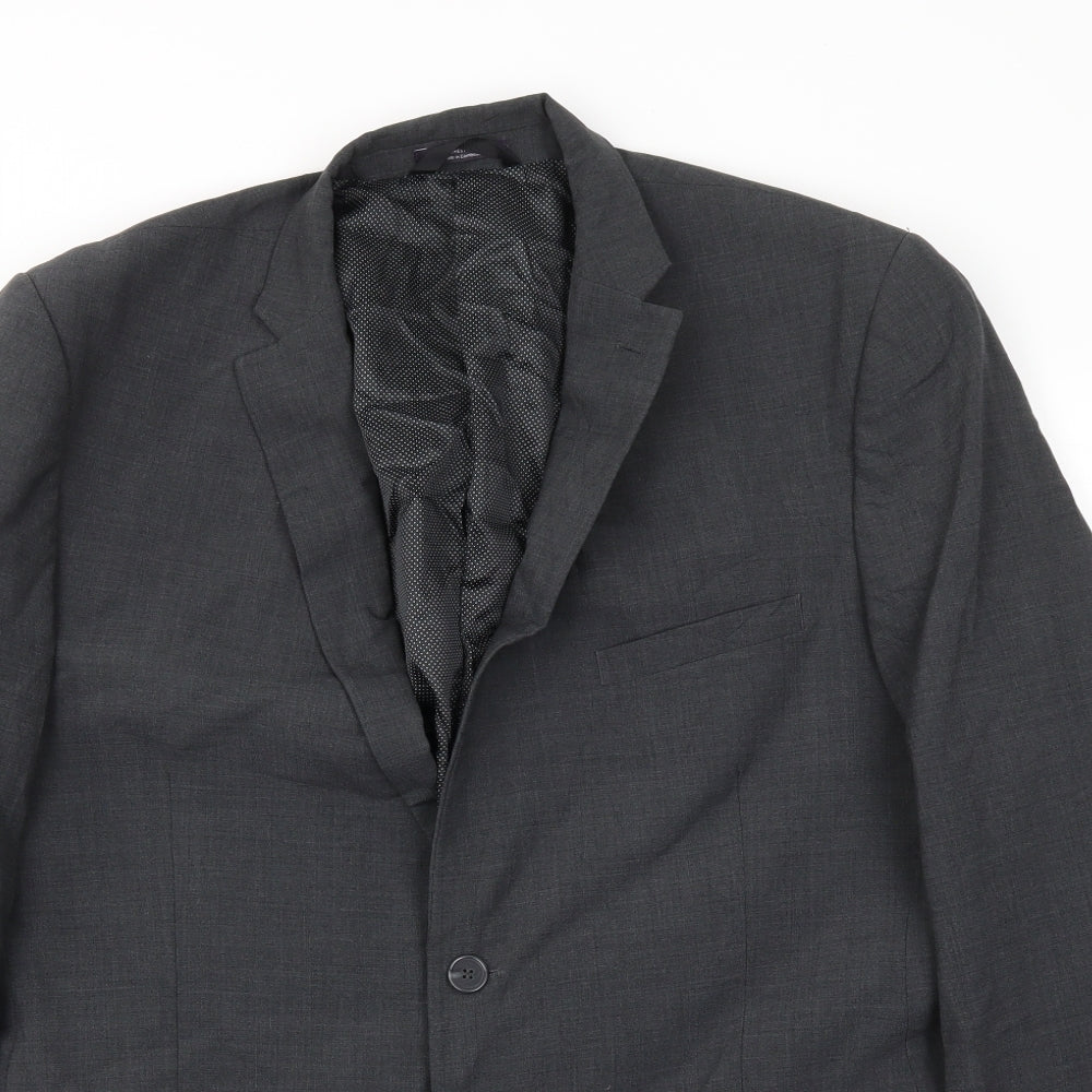 Mens UK Size 44 M&S Regular Grey Suit Jacket