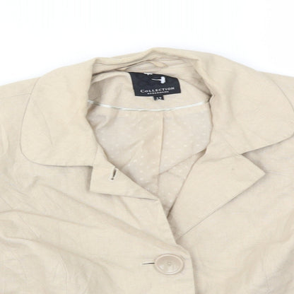 Debenhams Womens Beige   Jacket Blazer Size 12