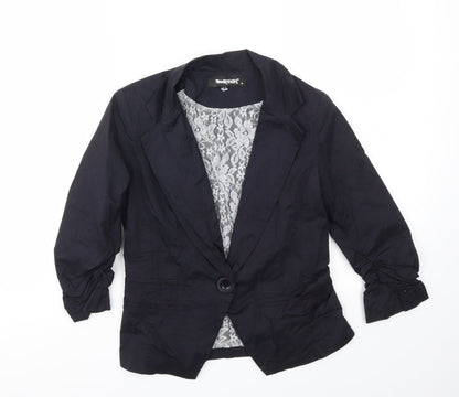 FUNKFISH Womens Blue   Jacket Blazer Size S