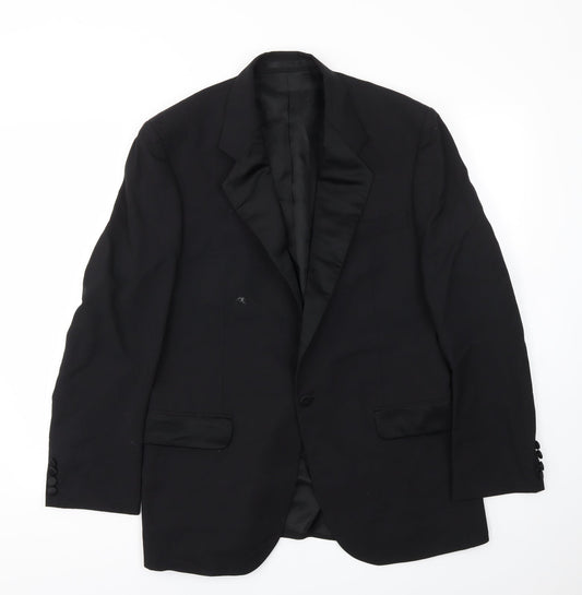 THE BRITISH Mens Black   Jacket Blazer Size 40