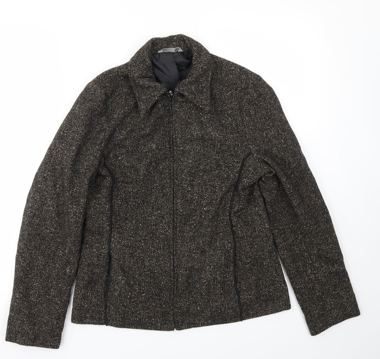 Womens UK Size 10 M&S Brown Jacket
