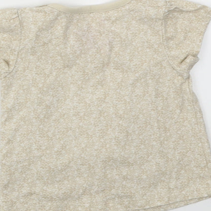TU Girls Beige   Basic T-Shirt Size 0-3 Months