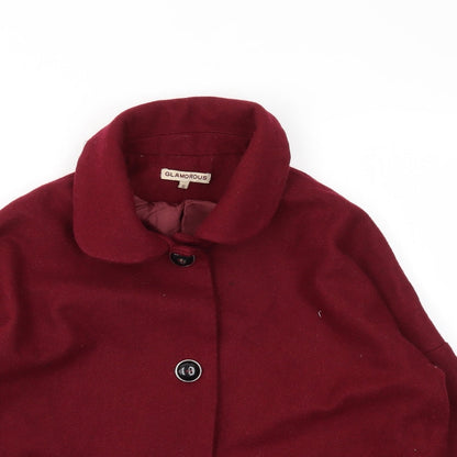 Glamorous Womens Red   Jacket Coat Size 10