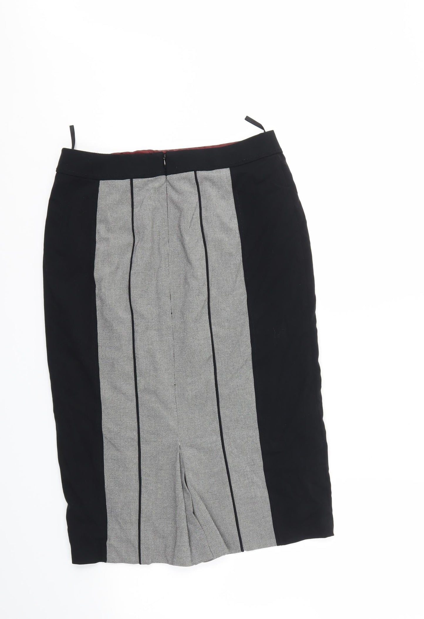 M&S Womens Black   A-Line Skirt Size 10